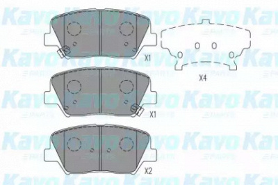 KAVO PARTS bp3059 -  Комплект тормозных колодок, дисковый тормоз